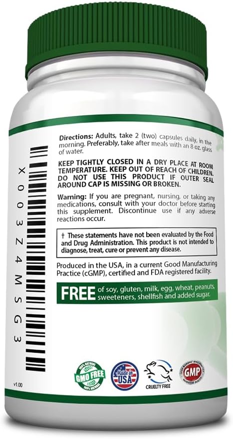 Bowel Calm - Ginger, Turmeric, Boswellia, BioPerine - One Month Supply - Non-GMO