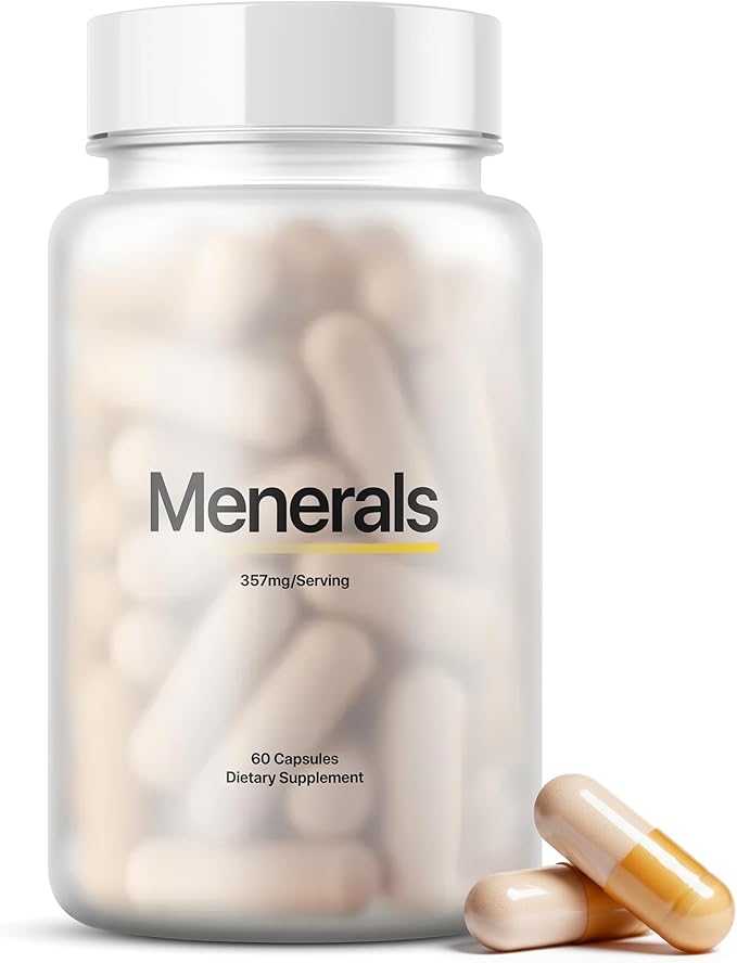 Menerals Mens Multivitamin – Powerful All in One Mineral Supplement for Men – Natural Trace Minerals with Fulvic Acid from Rich American Soil – Supports Daily Energy, Vitality, Focus, and Mens Health