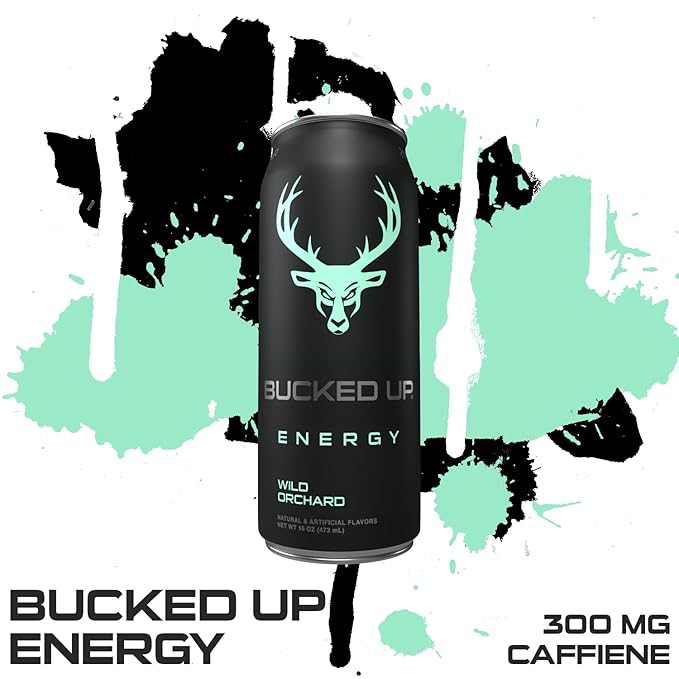 Bucked Up Energy Drink 300mg (Wild Orchard) (12 CT)