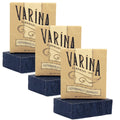 Varina Organic Lemongrass Soap - Charcoal Bar Soap - Gentle Cleansing for Sensitive Skin, Herbal and Mint - 3 Pack - Natural Charcoal Soap