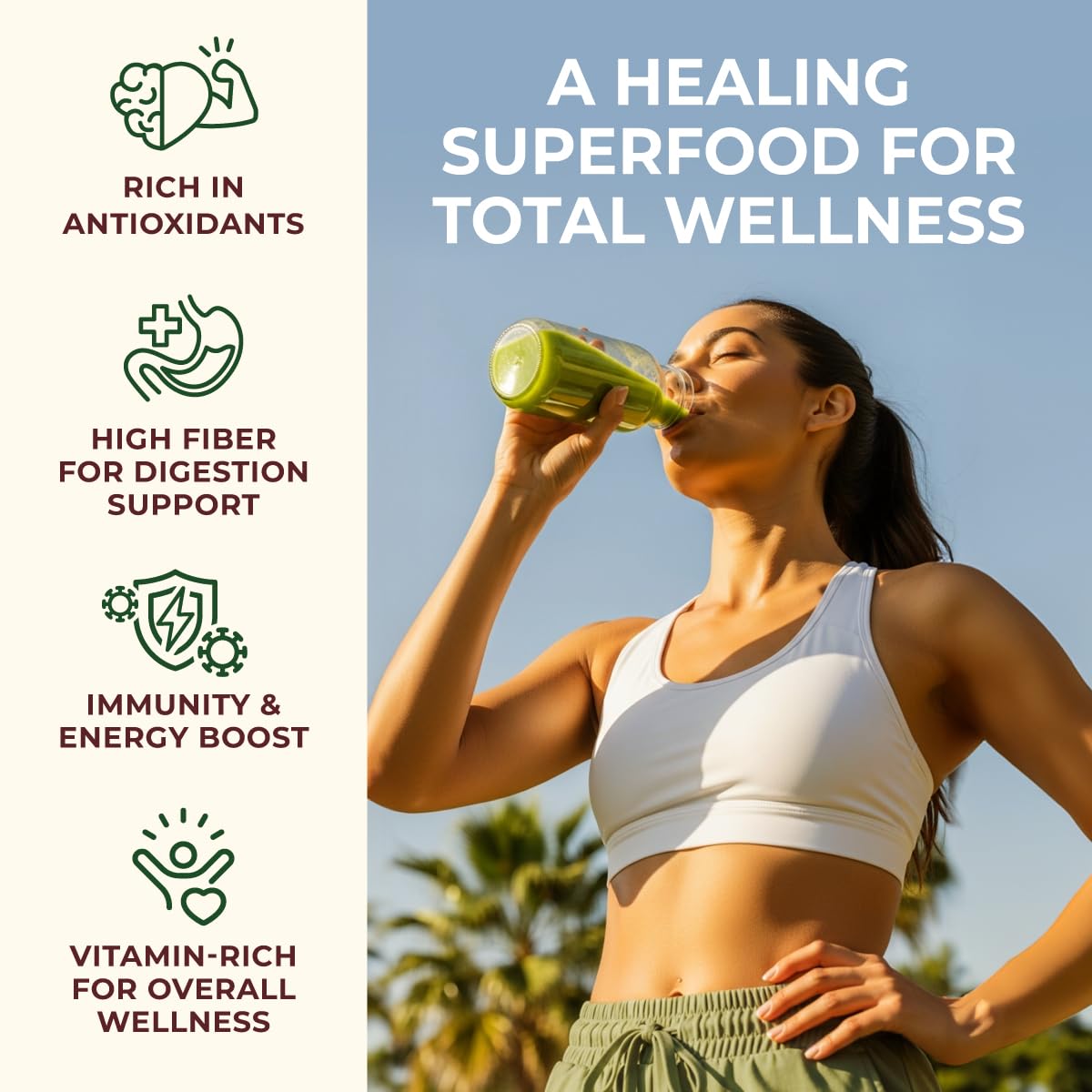 Gya Tea Co Moringa Powder 1.1lb (17.64 Oz) – 100% Pure & Tasty Moringa Oleifera Leaf Powder – Superfood for Smoothies, Drinks, Tea, Recipes – Great For Overall Wellness – Non GMO, Gluten Free, Vegan