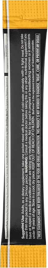 ONNIT Alpha Brain Instant Cognitive Support Drink Mix, Nootropic Supplement for Focus, Memory and Clarity, Peach Flavor, 0.13 oz Packets, 30 Count