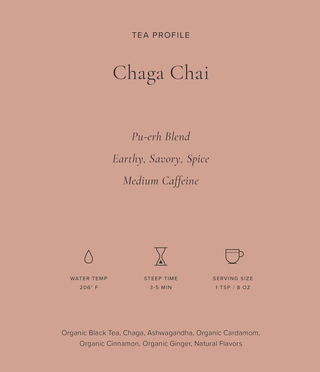 Art of Tea | Chaga Chai 3oz (Chaga Mushroom Tea) | Wellness Loose Leaf Artisan Tea