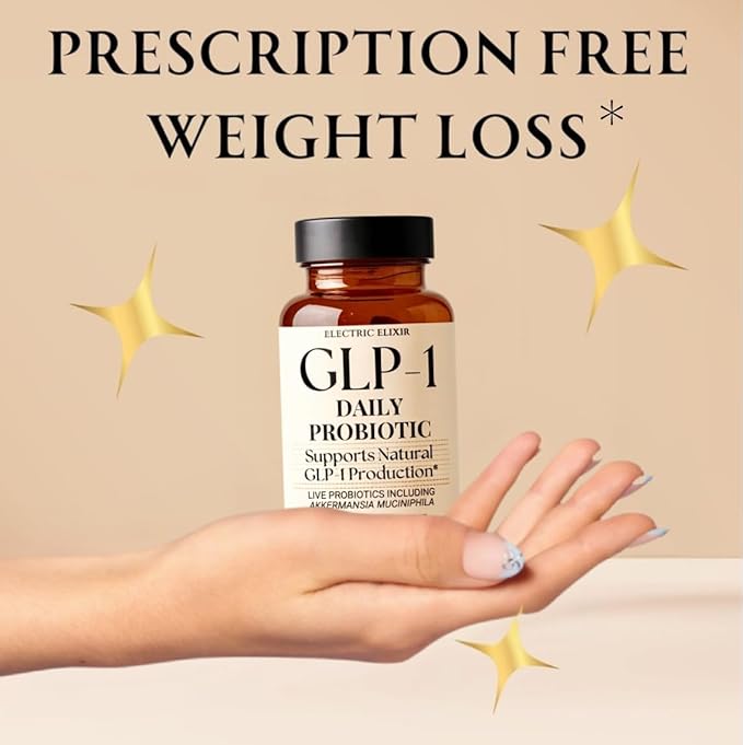 GLP-1 Daily Probiotic - Reduce Hunger & Cravings, Support Fat Loss & Weight Management, Naturally Boost GLP1 Production, Appetite Control Supplement for Men & Women, Vegan & Gluten Free (30 Capsules)