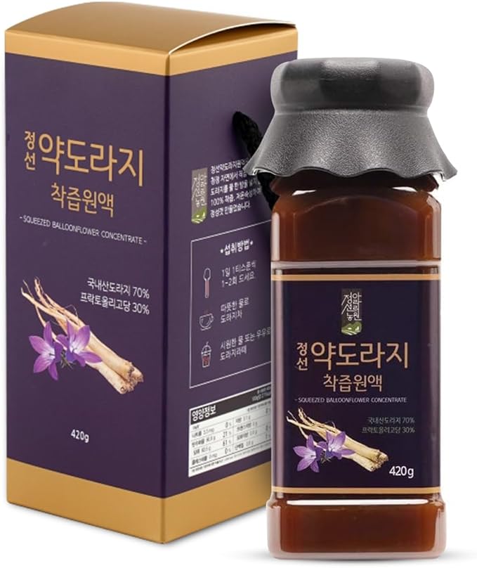 Korean Bellflower Root Extract (Doraji) Concentrate – Natural Plant-Based Concentrate for Throat Support, 420g