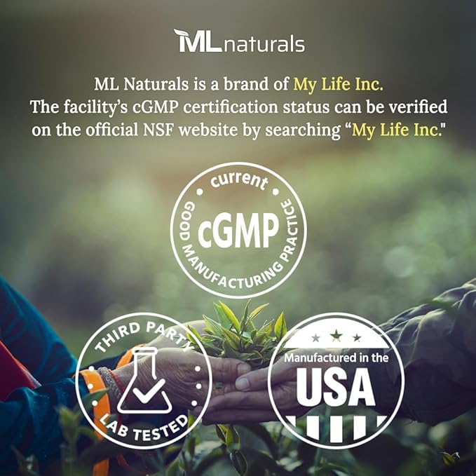 ML Naturals High Potency Liposomal Vitamin C 1,700mg Serving, 180 Vegetable Capsules, High-Potency, Long-Lasting Effect, Gluten-Free