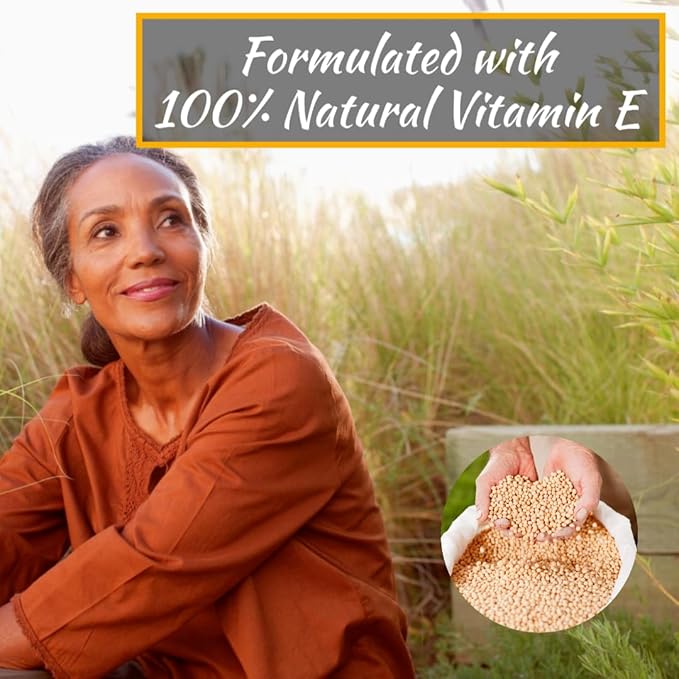 Olympian Labs Vitamin E Complete Tocomin, 200IU 60 Softgels, Fight Free Radicals, Supports Brain, Skin & Hair, 60 Servings