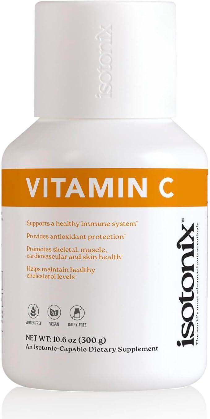Isotonix Vitamin C Powder – 500 mg Buffered Vitamin C with Beta Carotene & Potassium for Antioxidant, Immune & Heart Support, Isotonic, Vegan, Gluten-Free, 90 Servings