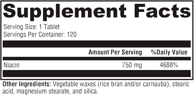 XYMOGEN NiaVasc Niacin 500mg - Sustained-Release Niacin for a Lesser Flushing Effect - Supports The Maintenance of Healthy Blood Lipids (120 Time-Release Tablets)