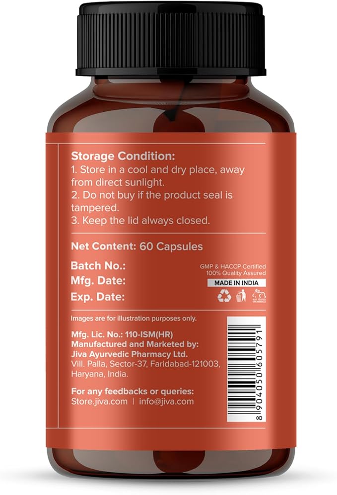 Jiva Ayurveda Kutki Capsules | Traditional Ayurvedic Herbal Supplement | Supports Daily Wellness & Balance | 60 Capsules