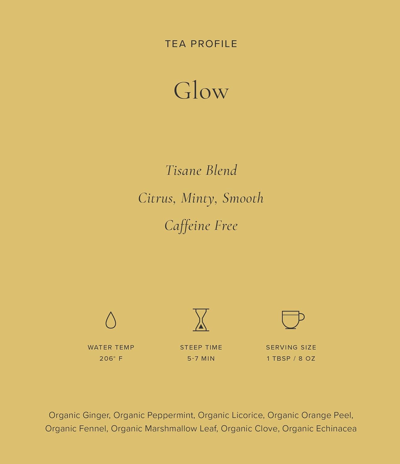 Art of Tea | Glow 2oz (Echinacea, Peppermint, Licorice, and Ginger Tea) | Wellness Loose Leaf Artisan Herbal Teas