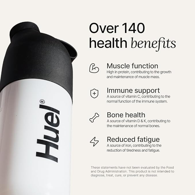 Huel Vegan Protein Powder | Vanilla | Complete Nutrition | 20g Protein Powder | 100% Plant-Based | 27 Vitamins & Minerals, Gluten Free, Non-GMO, Lactose Free | 26 Servings