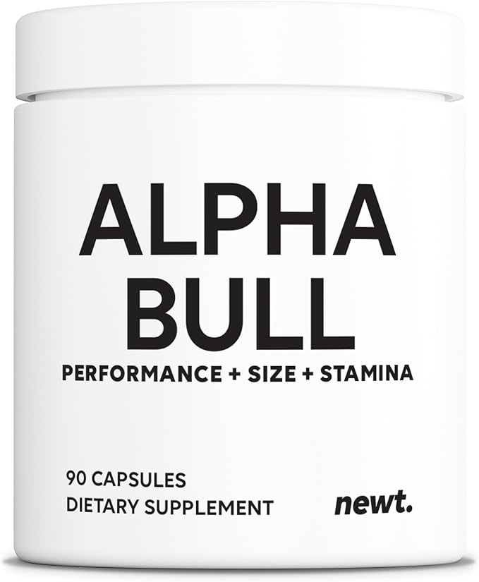 ALPHA BULL – Male Performance Supplement for Men – Performance, Size & Stamina Support – Tongkat Ali, Maca, Horny Goat Weed & Ginseng – 90 Capsules (30-Day Supply)