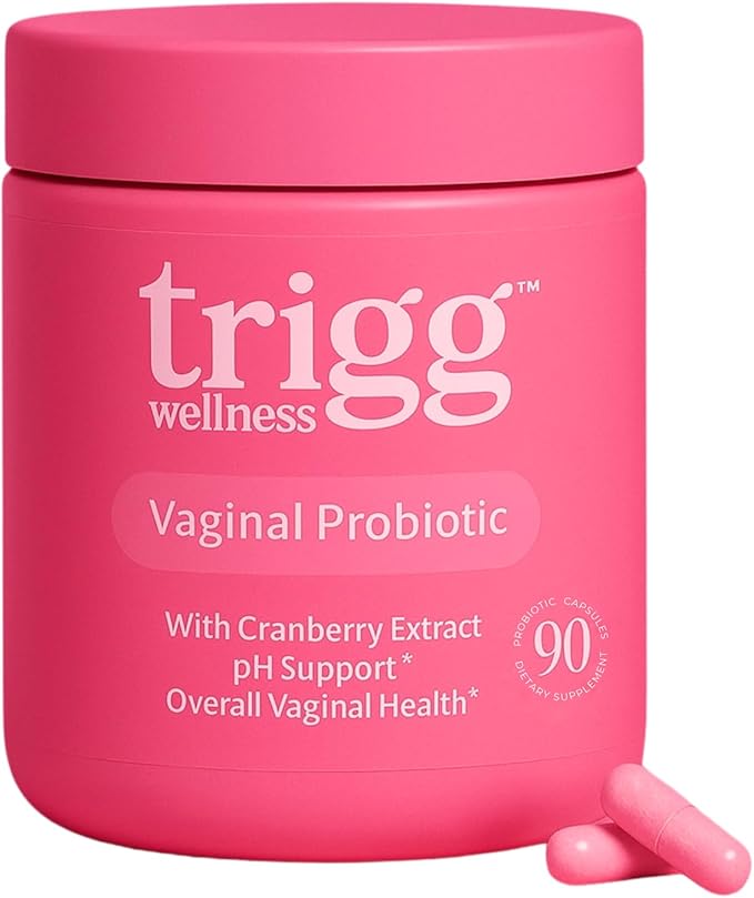 Trigg Vaginal Probiotics for Women- pH Balance, Digestion, UT- Female Health Supplement with Cranberry- Prebiotic Blend, Lactobacillus- Promote Healthy Vaginal Odor & Flora- Feminine Probiotic- 90 Ct