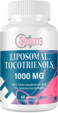 Liposomal Tocotrienols 1000mg – High Absorption Vitamin E Tocotrienols Supplement with 95% Delta & 5% Gamma – Antioxidant for Skin & Healthy Aging – 60 Softgels