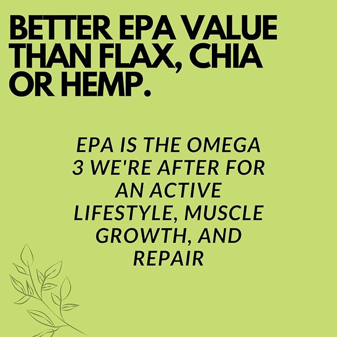 Vegan Fish Oil Alternative - Award Winning Omega 3, DHA, EPA and GLA Supplement - Plant Based Omegas - 4X Better Than Flax, Chia & Hemp - Contains GLA not Found in Algae - 90 Vegan softgels