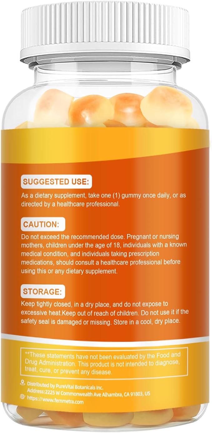 Liposomal Vitamin C Gummies for Adults, 1200mg Chewable Vitamin C Supplement with Elderberry, Zinc Iron & Folate etc - for Immune Support, Energy & Cell Health, Sugar Free, Orange Flavor, 60 Gummies