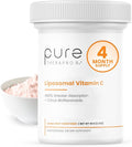 Pure Therapro Rx Liposomal Vitamin C Powder, Patented PureWay Vegan Vitamin C Supplement, Supports Healthy Aging, Immune Function & Collagen Formation, Non-GMO, Made in The USA (66g,120 Servings)
