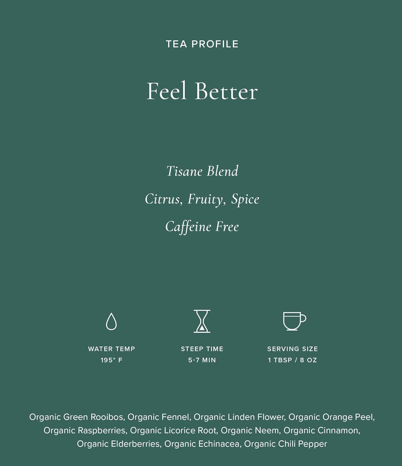 Art of Tea | Feel Better 2.5oz (Elderberry, Echinacea, Cinnamon, and Green Rooibos Tea) | Wellness Loose Leaf Artisan Tea