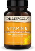 Dr. Mercola Vitamin E - Supports Healthy Skin & Antioxidant Status - Tocopherols and Tocotrienols Blend - Non-GMO, Gluten-Free & Soy-Free - 30 Capsules (30 Servings)