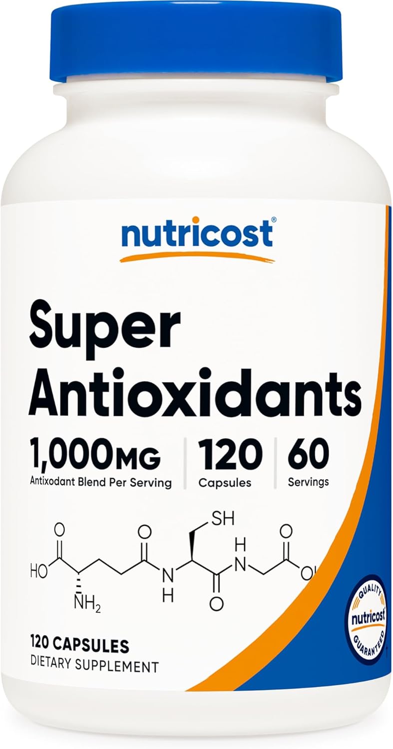 Nutricost Super Antioxidants (1000mg) 120 Capsules - Antioxidant Supplement for Men and Women, 60 Servings