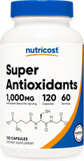 Nutricost Super Antioxidants (1000mg) 120 Capsules - Antioxidant Supplement for Men and Women, 60 Servings
