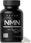 NMN 500mg Supplement -High Purity Nicotinamide Mononucleotide for NAD+,90 Capsules (45-Day Supply)-Made in USA, cGMP Certified,Cellular Energy, Anti-Aging, DNA Repair & Brain Support