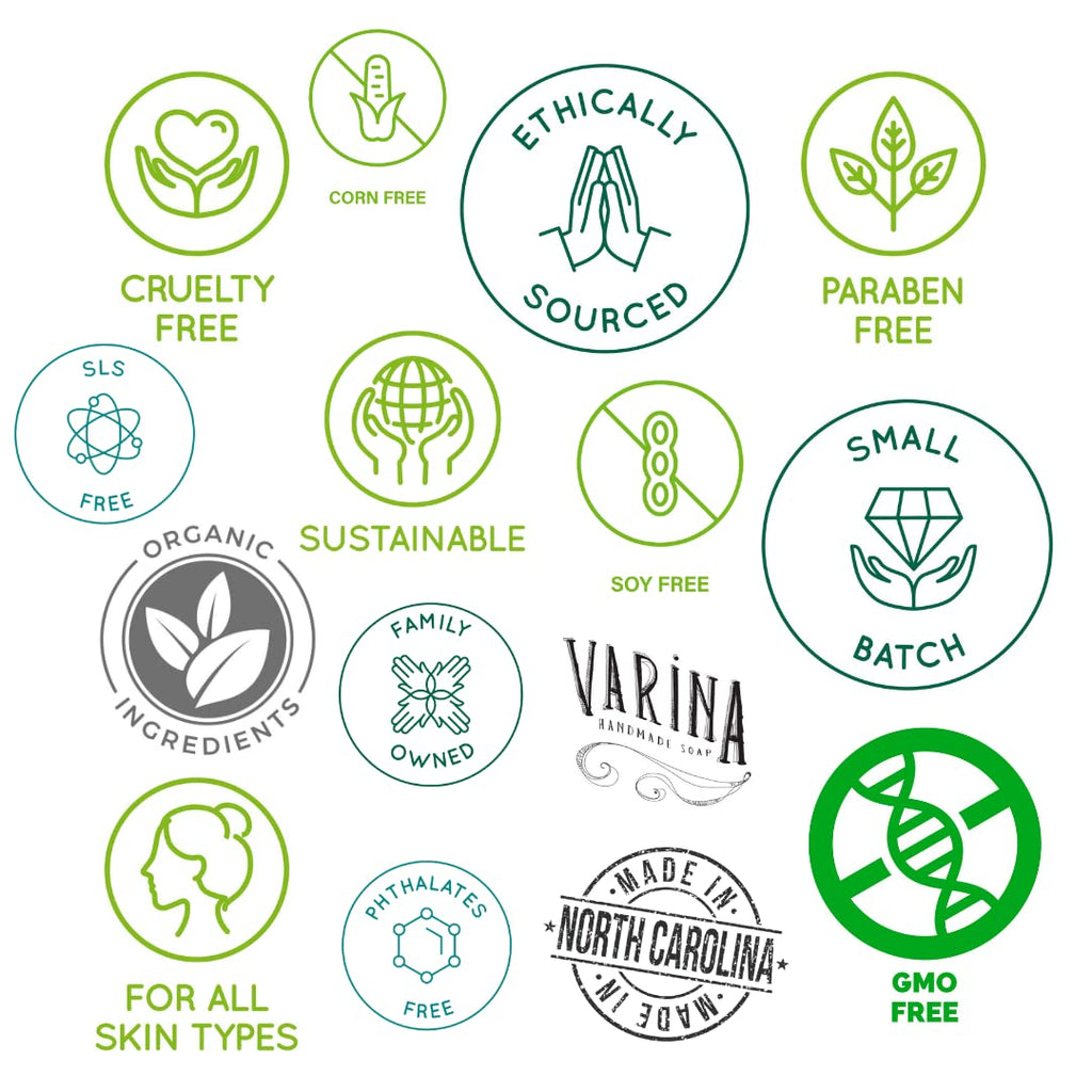 Varina Natural Vanilla Silk Bar Soap - Gentle Cleansing for Sensitive Skin, Sweet and Vanilla - 3 Pack