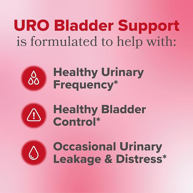O Positiv URO Bladder Control Supplement for Urinary Urgency, Frequency, Leakage with Pumpkin Seed Extract, Soy Germ Extract, Saw Palmetto, 30 Servings (Pack of 1)