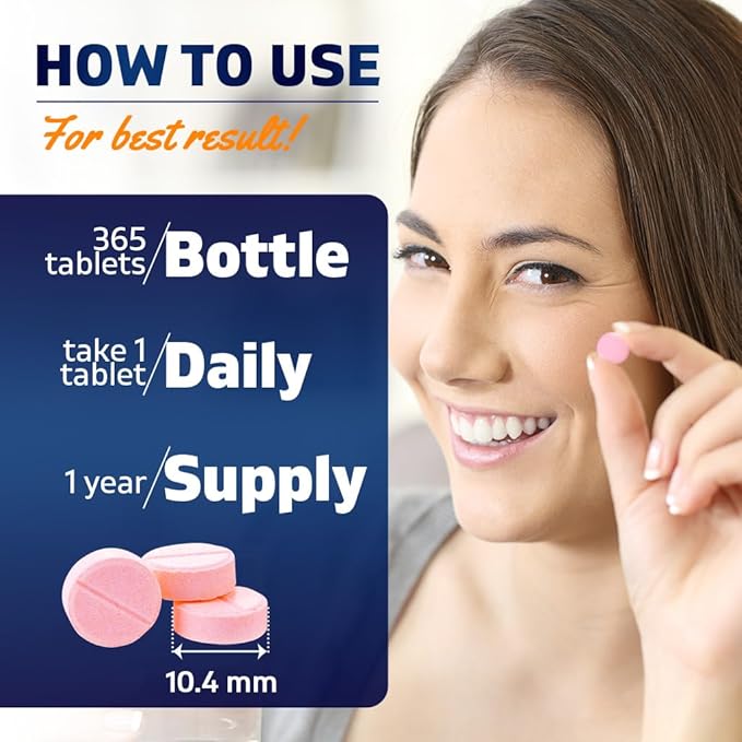 Vitamatic Vitamin B12 1000 mcg Fast Dissolve – 365 Tablets per Bottle - 3 Bottles – Natural Berry Flavor – Supports Energy Metabolism & Nervous System Health