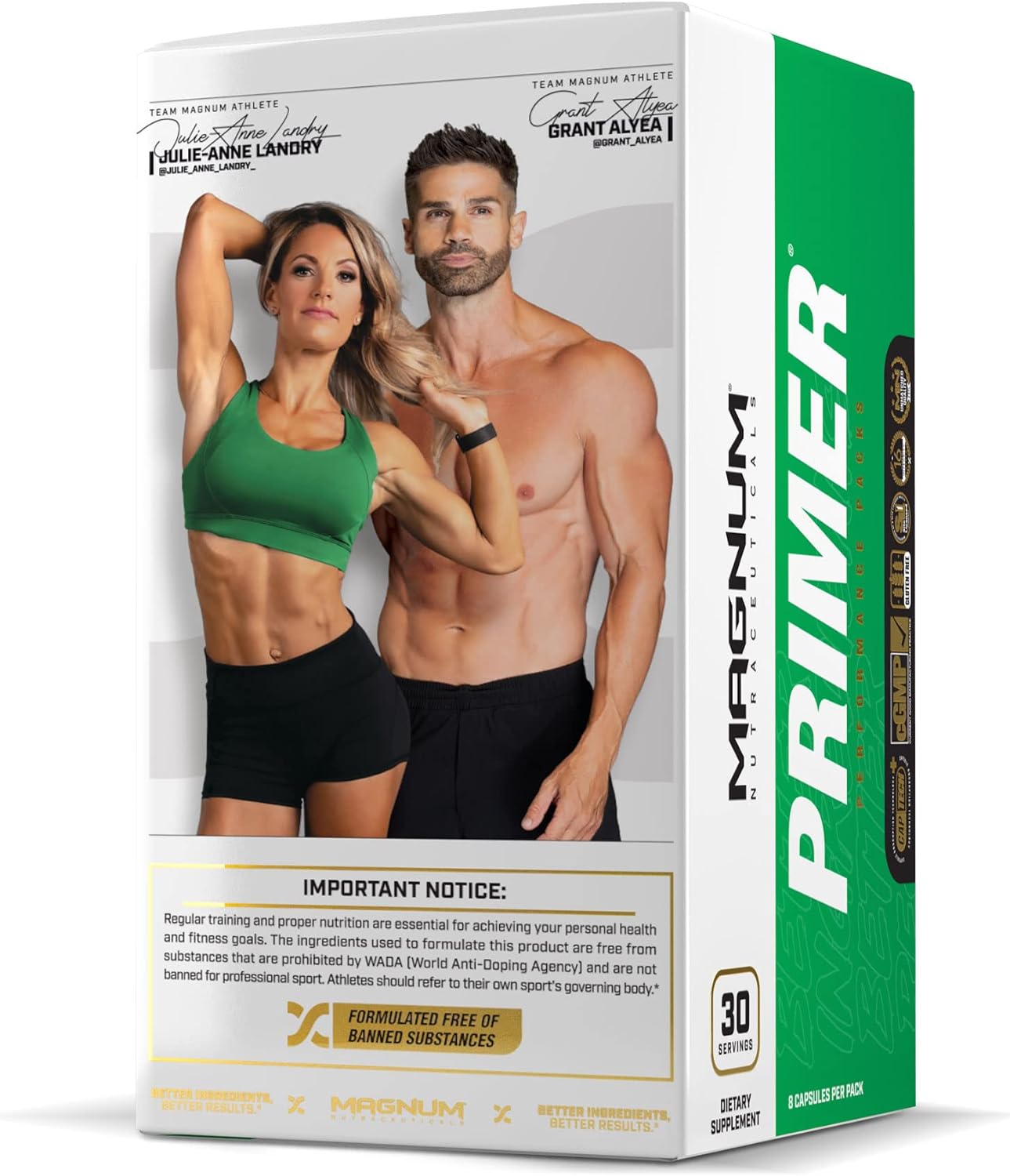 Magnum Nutraceuticals Primer Vitamin Packs for Women & Men, Daily Nutrient Supplement - Travel-Friendly Multivitamin Support Heart, Joint, Digestive, & Organ Health (30 Pack)