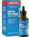 USDA Organic Vitamin B12 Liquid Drops - Methylcobalamin for Enhanced Energy and Nervous System Support - 30 Servings - Highly Bioavailable for Absorption - Non-GMO, Vegan, Strawberry Flavor, 1 Fl Oz