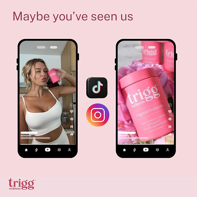 Trigg Vaginal Probiotics for Women- pH Balance, Digestion, UT- Female Health Supplement with Cranberry- Prebiotic Blend, Lactobacillus- Promote Healthy Vaginal Odor & Flora- Feminine Probiotic- 90 Ct