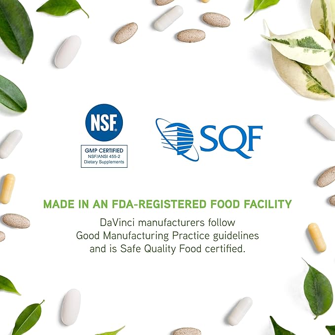 DAVINCI Labs Vitamin D3 5000 IU - Dietary Supplement to Support Healthy Teeth and Bones, Cardiovascular Function, and Immune Health* - with 5000 IU per Serving - Gluten-Free - 120 Capsules