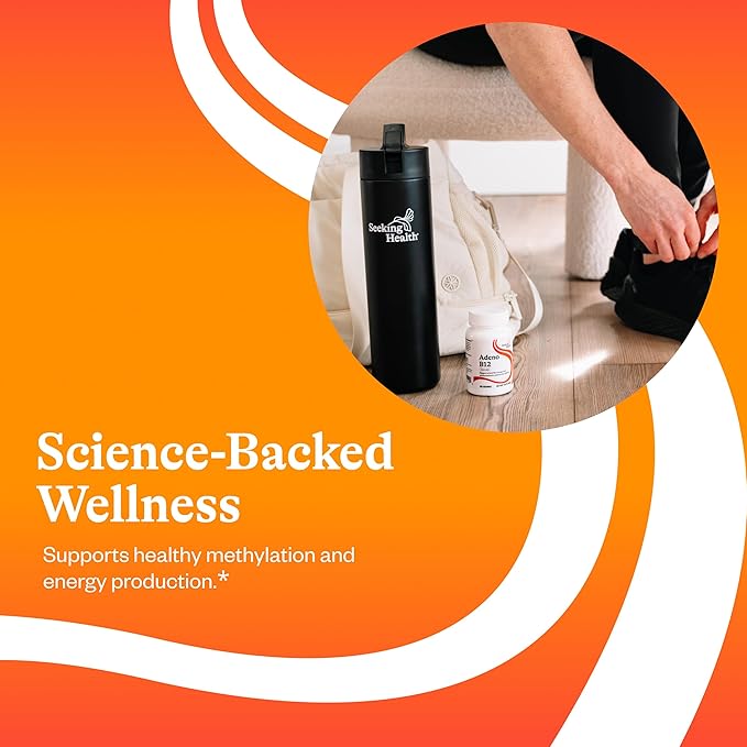 Seeking Health Adeno B12 - Vitamin B Supplement to Support Energy and Brain Health - Adenosylcobalamin Energy Supplement - 3000 mcg, 60 Lozenges