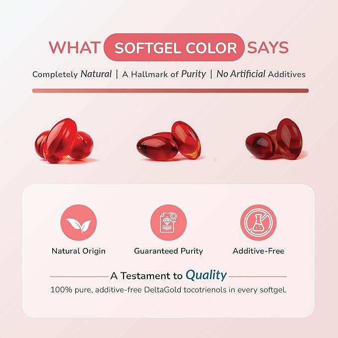 WELLNESS EXTRACT Eannatto Tocotrienols Vitamin E Supplements Tocopherol Free, Non-GMO, Gluten Free & Antioxidant 125mg 30 Softgels (Pack of 2)