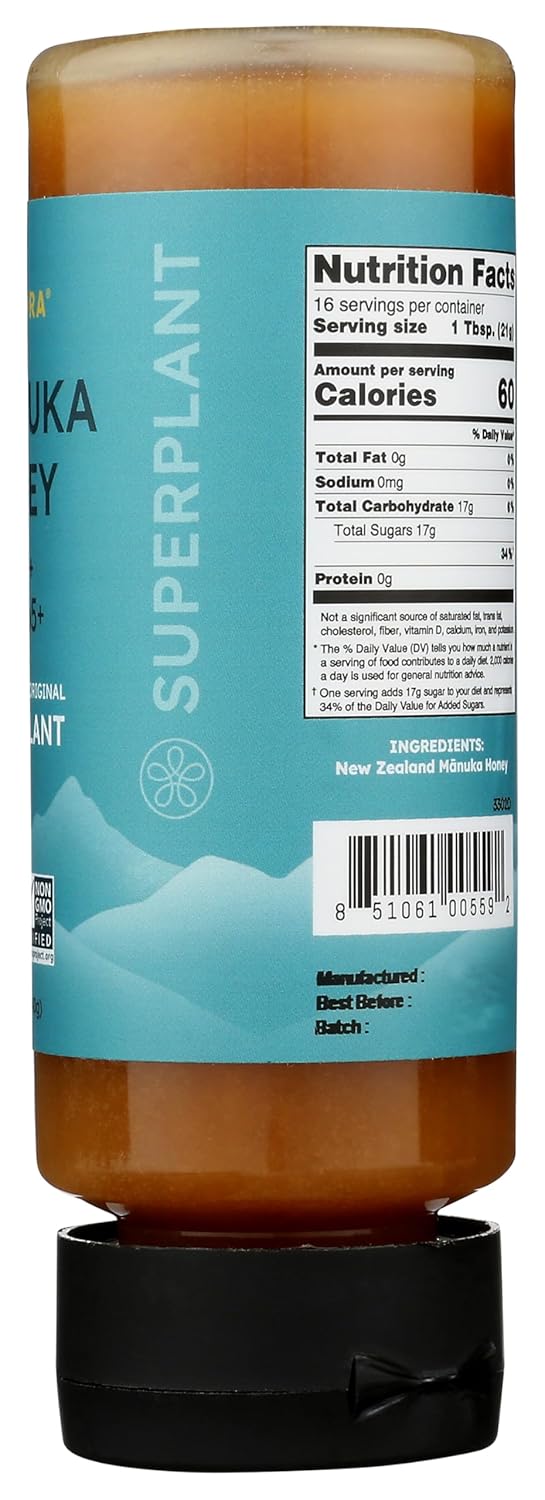 Melora Premium Raw Manuka Honey MGO 265+ (12 Oz) | Non-GMO, Gluten Free, Natural Prebiotic & Daily Wellness Support, From New Zealand, Traceable from Hive to Hand