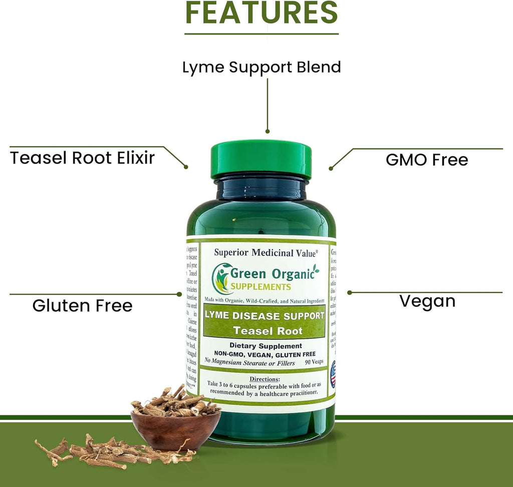 Green Organic Supplements' Lyme Disease, Teasel Root