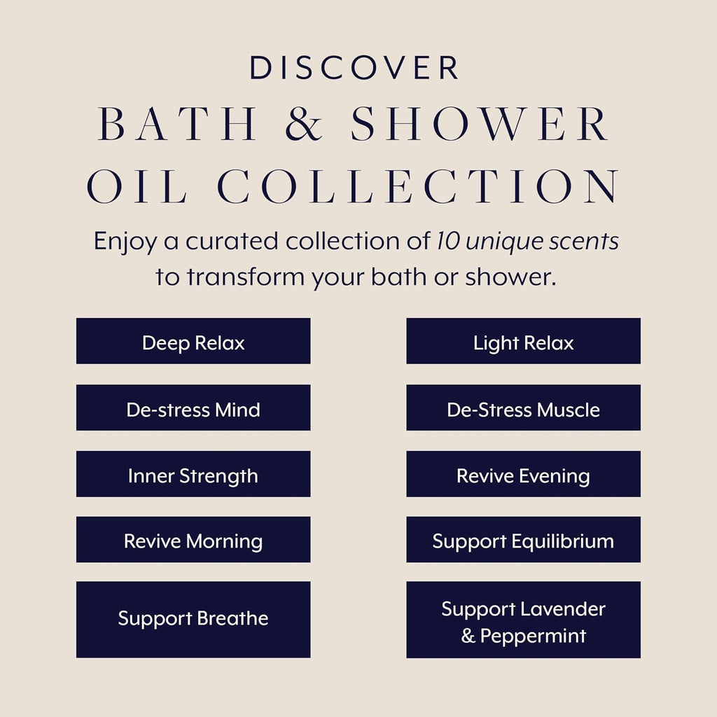 Aromatherapy Associates Essential Oil Blends – Luxury Shower and Body Oils for Dry Skin, Daily Aromatherapy Care for Men & Women, 10-Pack (0.10 fl oz Each) in Decorative Gift Box