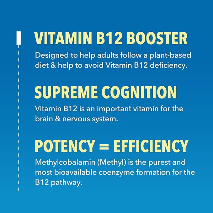 USDA Organic Vitamin B12 Liquid Drops - Methylcobalamin for Enhanced Energy and Nervous System Support - 30 Servings - Highly Bioavailable for Absorption - Non-GMO, Vegan, Strawberry Flavor, 1 Fl Oz