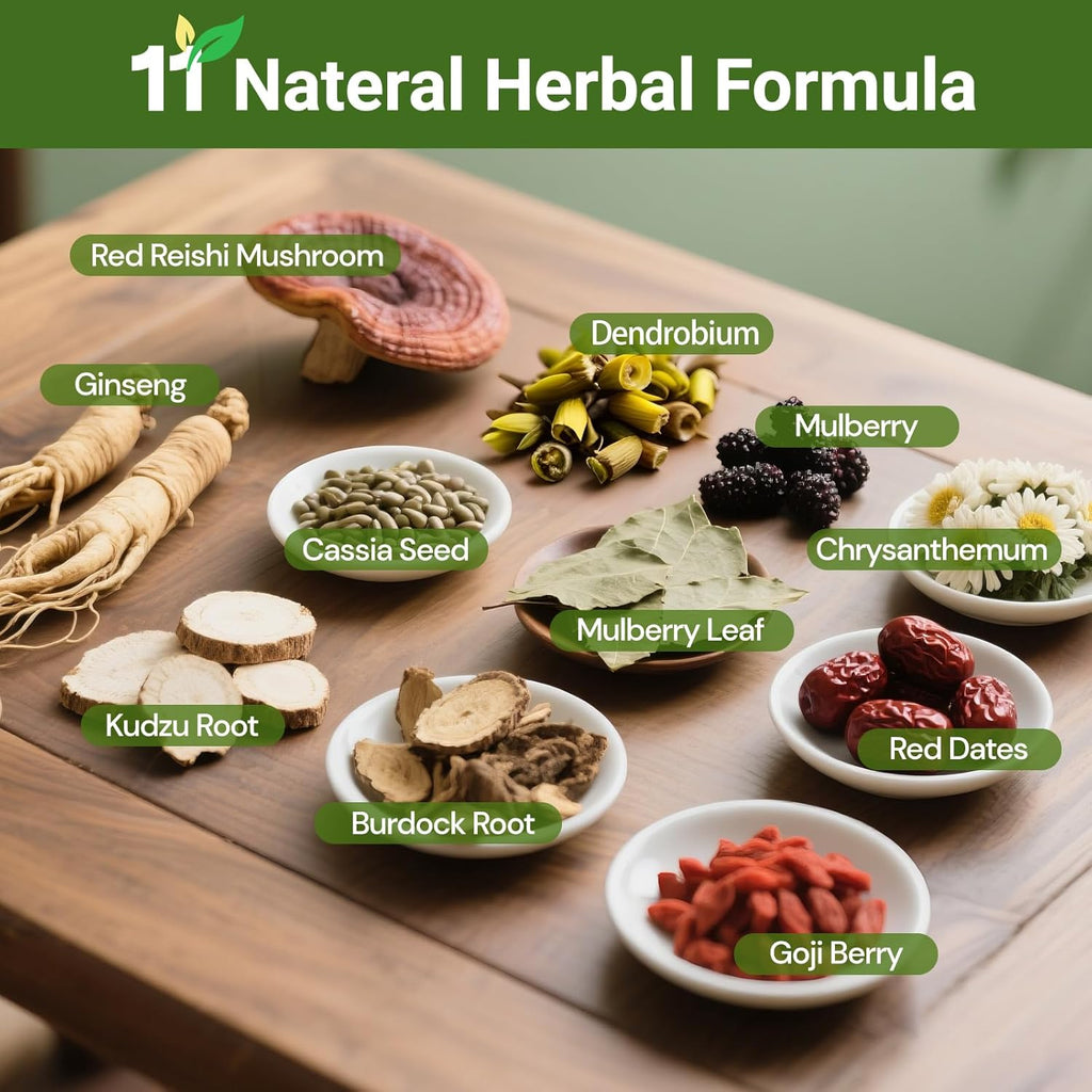 Liver Detox Tea, Chinese Kidney and Liver Cleanse Detox Herbal Tea Support Kidney Healthy Function with 11 Precious Ingredients Formula (15 Bags/1 Pack)