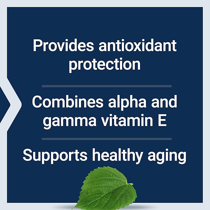 Life Extension Gamma E Mixed Tocopherols, Healthy Aging, Vitamin E Supplement, Enhanced with Sesame lignans, Gluten-Free, Non-GMO, 60 softgels