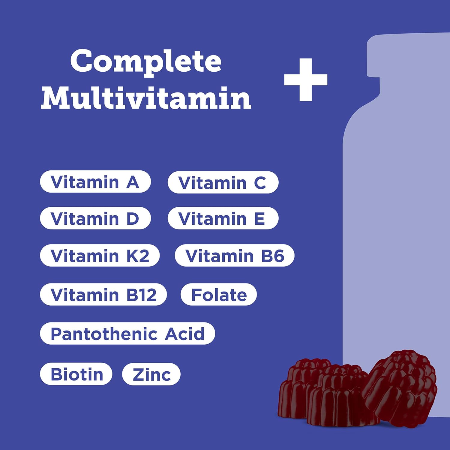 Hyland's Kids Multivitamin + Superfoods Boost, Sugar Free Natural Strawberry Flavored Gummies with Fruits & Veggies Blend, 60ct Bottle