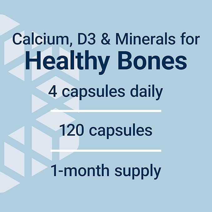 Life Extension Bone Restore Calcium Supplement, Vitamin D3, Magnesium, Boron, zinc, Manganese, Silicon, Helps Maintain Healthy Bone Density, Gluten-Free, Non-GMO, 120 Capsules