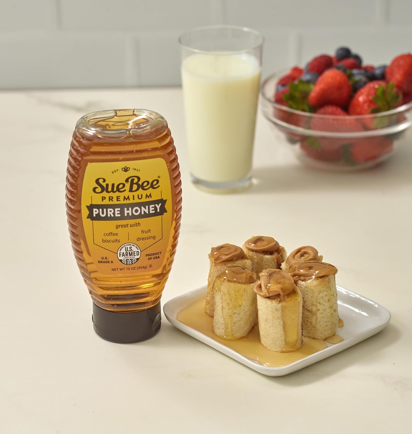 Sue Bee Pure Premium Honey From USA Beekeepers, 16 Ounce