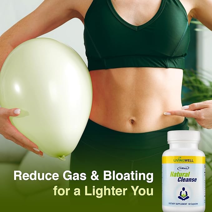 Natural Daily Detox Cleanser - Colon Cleanser for Weight Flush, Bowel Movement Supplements for Stomach Bloating, Promotes Digestive Health, Premium Cleanse Formula for Men and Women, 60 Count