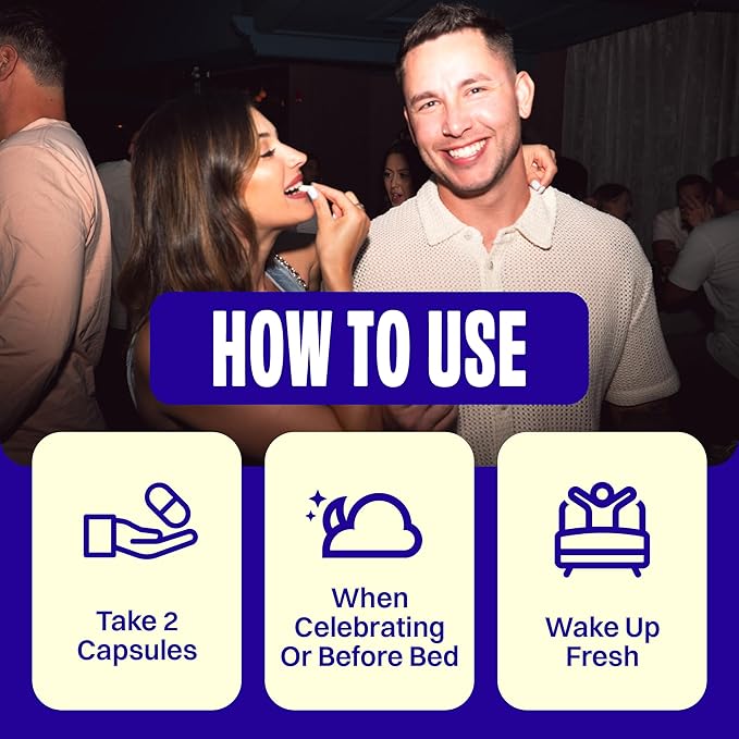 No Days Wasted DHM Detox, 60 Capsules (30 Servings) - Jar - Take During Evening for Better Next Day and Recovery