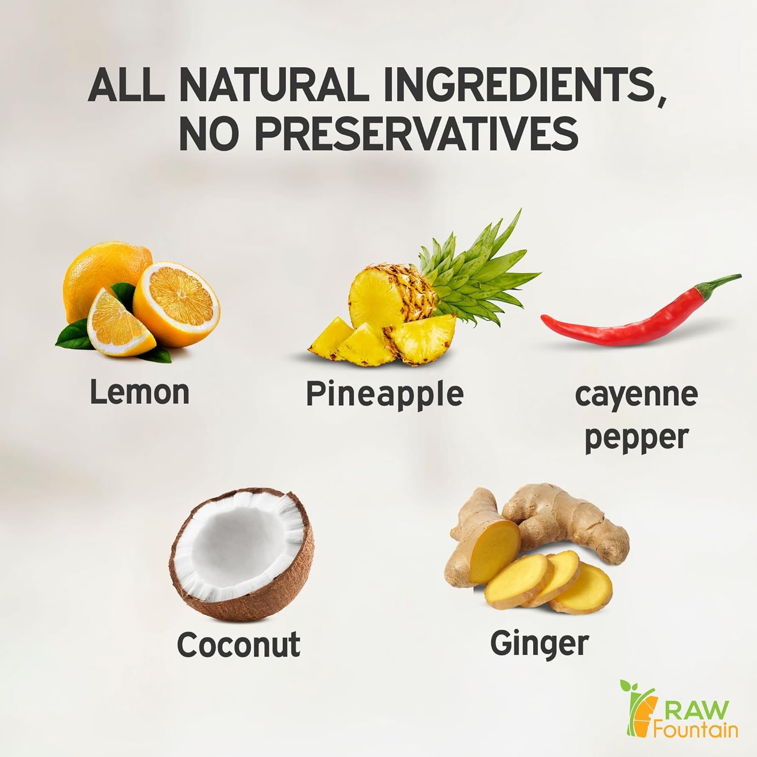 20 Immunity Shots w/Ginger, Lemon, Cayenne Pepper, Pineapple 2fl Oz, Packed w/Vitamin C, Raw & Cold Pressed, Unpasteurized, Boosts Immunity, All Natural, No Artificial Flavor