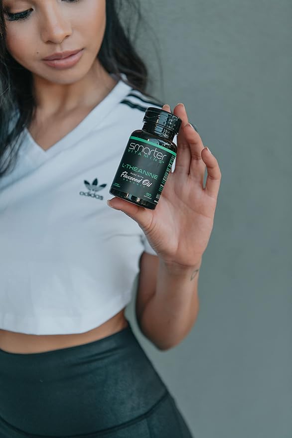 (3 Pack) Smarter L-Theanine 250mg Supplement, in Non-GMO Flaxseed Oil, 150 Liquid Softgels