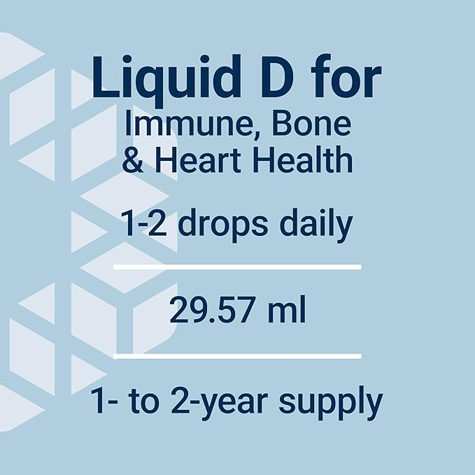 Life Extension Liquid Vitamin D3, 50 mcg (2000 IU), Immune System Support, Bone Health, Whole-Body Health, unflavored, Gluten-Free, Non-GMO, 29.57 ml